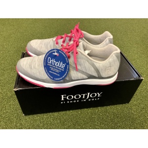 Brand New In Box FootJoy Leisure Women's Spikeless Golf Shoe Size 8M Grey/Pink