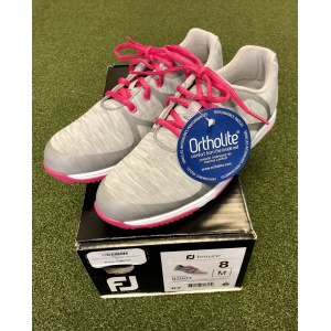 Brand New In Box FootJoy Leisure Women's Spikeless Golf Shoe Size 8M Grey/Pink