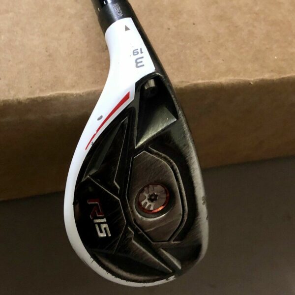 LH TaylorMade R15 Rescue 3 Hybrid 19* Speeder77 Stiff Flex Graphite Golf Club