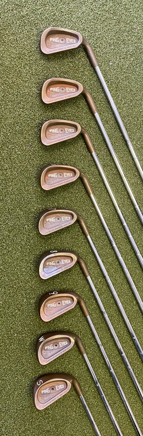 Ping Black Dot Eye 2 + Beryllium Copper Irons 3-PW/SW Stiff Steel