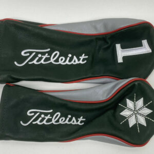 Titleist Limited Edition Premium Leather Holiday Headcovers Green/Silver/Red