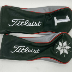 Titleist Limited Edition Premium Leather Holiday Headcovers Green/Silver/Red