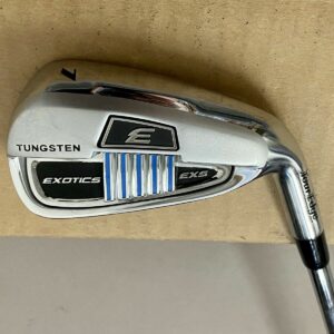 Used RH Tour Edge Exotics EXS 7 Iron KBS MAX Stiff Flex Steel Golf Club +1"