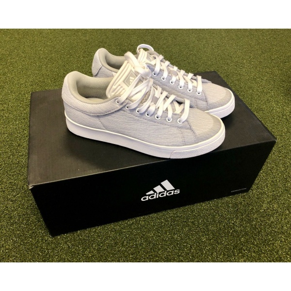 Adidas JR adicross classic Junior s Spikeless Golf Shoe Size 2M Gray White SwingPoint Golf