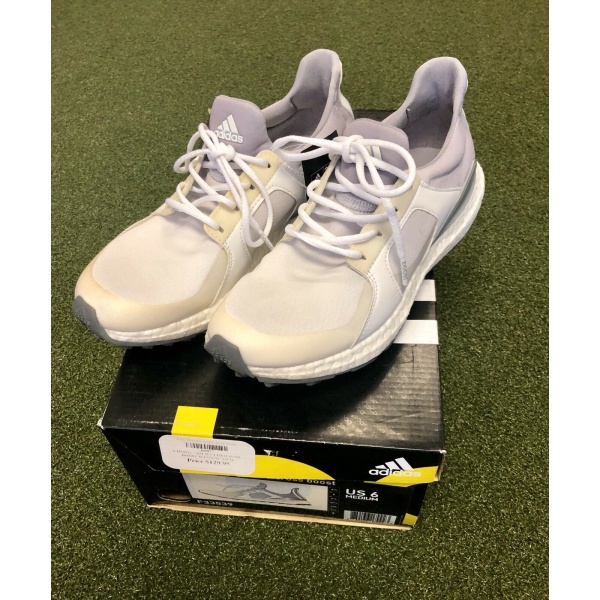 Brand New In Box Adidas W Climacross Boost Women's Golf Shoe Size 6M Gray/White