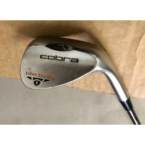 Cobra Tour Trusty Satin 58*-08 KBS Tour Stiff Flex Black Steel Golf Club