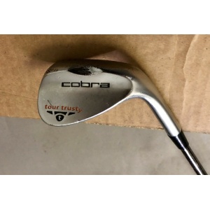Cobra Tour Trusty Satin 58*-08 KBS Tour Stiff Flex Black Steel Golf Club