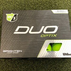 One Dozen New Wilson Staff DUO OPTIX High-Visibility Matte Green Golf Balls
