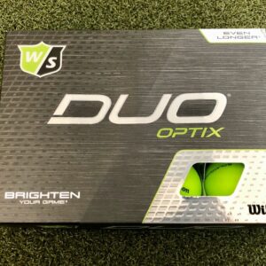 One Dozen New Wilson Staff DUO OPTIX High-Visibility Matte Green Golf Balls