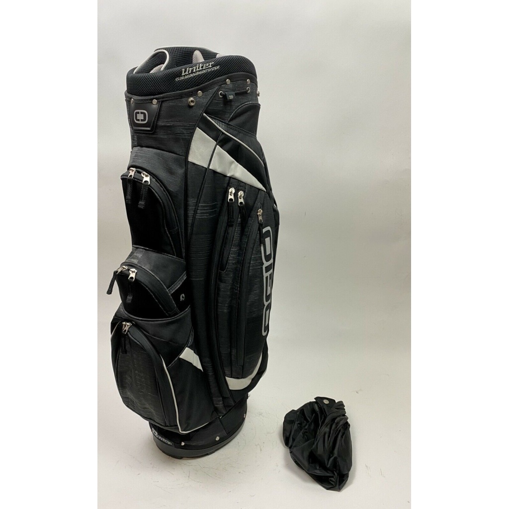 Very Nice OGIO Uniter Club Management System 15Way Golf Bag Black/Grey
