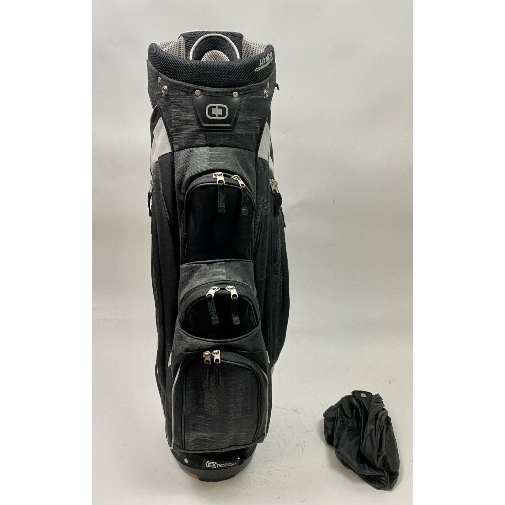 Very Nice OGIO Uniter Club Management System 15Way Golf Bag Black/Grey
