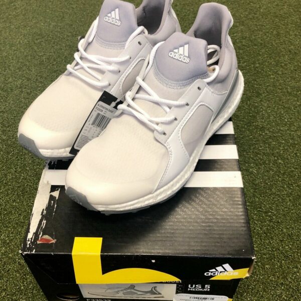 Brand New In Box Adidas W Climacross Boost Women's Golf Shoe Size 5M Gray/White