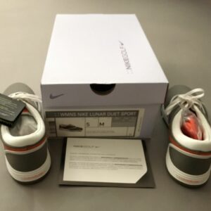 Brand New In Box Nike Lunar Duet Sport Women's Golf Shoe 5M Gray/White/Orange