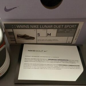 Brand New In Box Nike Lunar Duet Sport Women's Golf Shoe 5M Gray/White/Orange