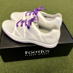 New FootJoy Leisure Women's Spikeless Golf Shoe Size 9.5M White/Purple