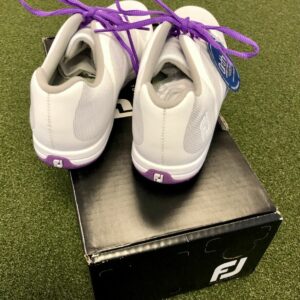 New FootJoy Leisure Women's Spikeless Golf Shoe Size 9.5M White/Purple