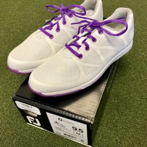 New FootJoy Leisure Women's Spikeless Golf Shoe Size 9.5M White/Purple