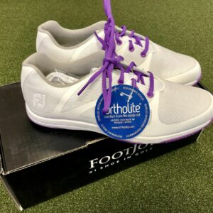 New FootJoy Leisure Women's Spikeless Golf Shoe Size 9.5M White/Purple