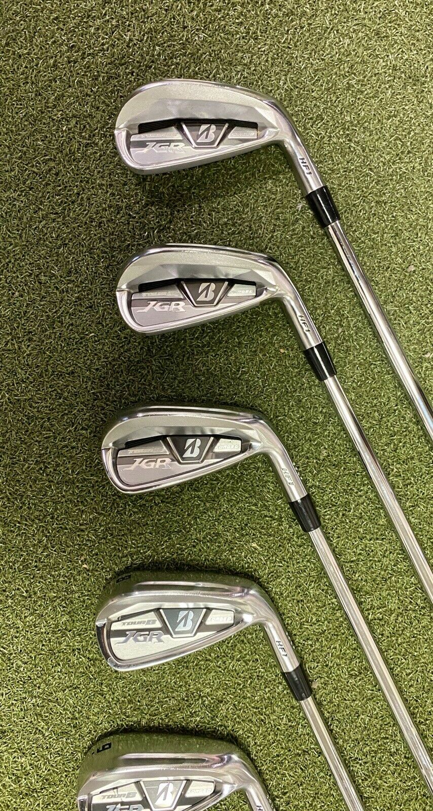 RH Bridgestone Tour B JGR HF1 Forged Irons 5-PW/P2 120g Stiff Steel Golf  Set · SwingPoint Golf®