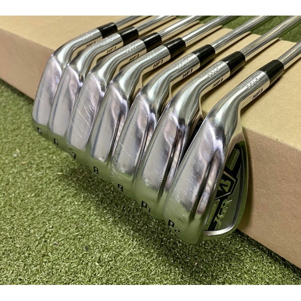 RH Bridgestone Tour B JGR HF1 Forged Irons 5-PW/P2 120g Stiff Steel Golf Set