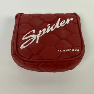 TaylorMade Spider Leather Mallet Putter Headcover Golf Cover Red