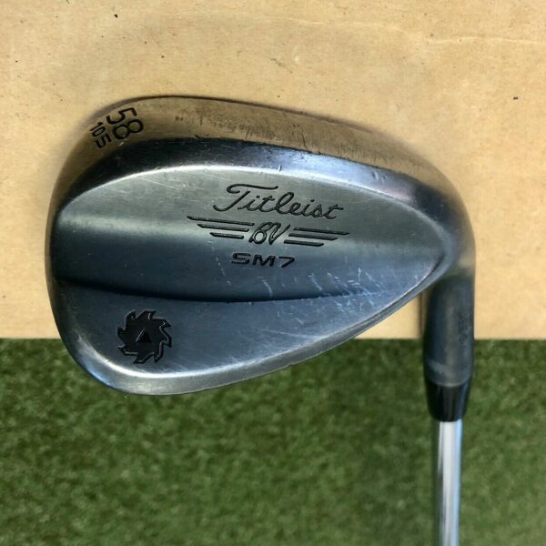 Titleist Vokey SM7 S Grind Jet Black Wedge 58*-10 Wedge Flex Steel Golf Club