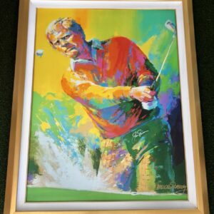 Rare Malcom Farley Jack Nicklaus Signed Giclee "Sand Shot" Framed