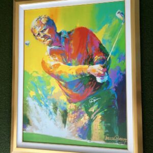 Rare Malcom Farley Jack Nicklaus Signed Giclee "Sand Shot" Framed