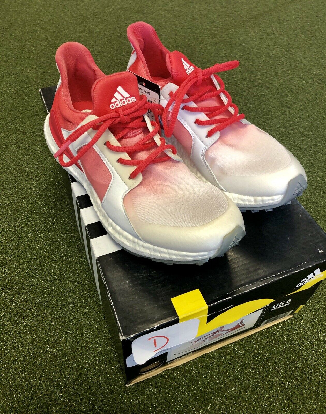 Brand New Adidas W Climacross Boost Women's Golf Shoe Size 5M Red