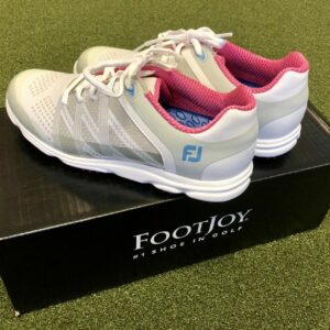 Brand New In Box FootJoy Sport SL Women's Golf Shoe Size 5.5M White/Grey/Pink