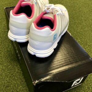 Brand New In Box FootJoy Sport SL Women's Golf Shoe Size 5.5M White/Grey/Pink