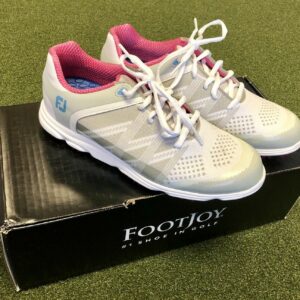 Brand New In Box FootJoy Sport SL Women's Golf Shoe Size 5.5M White/Grey/Pink