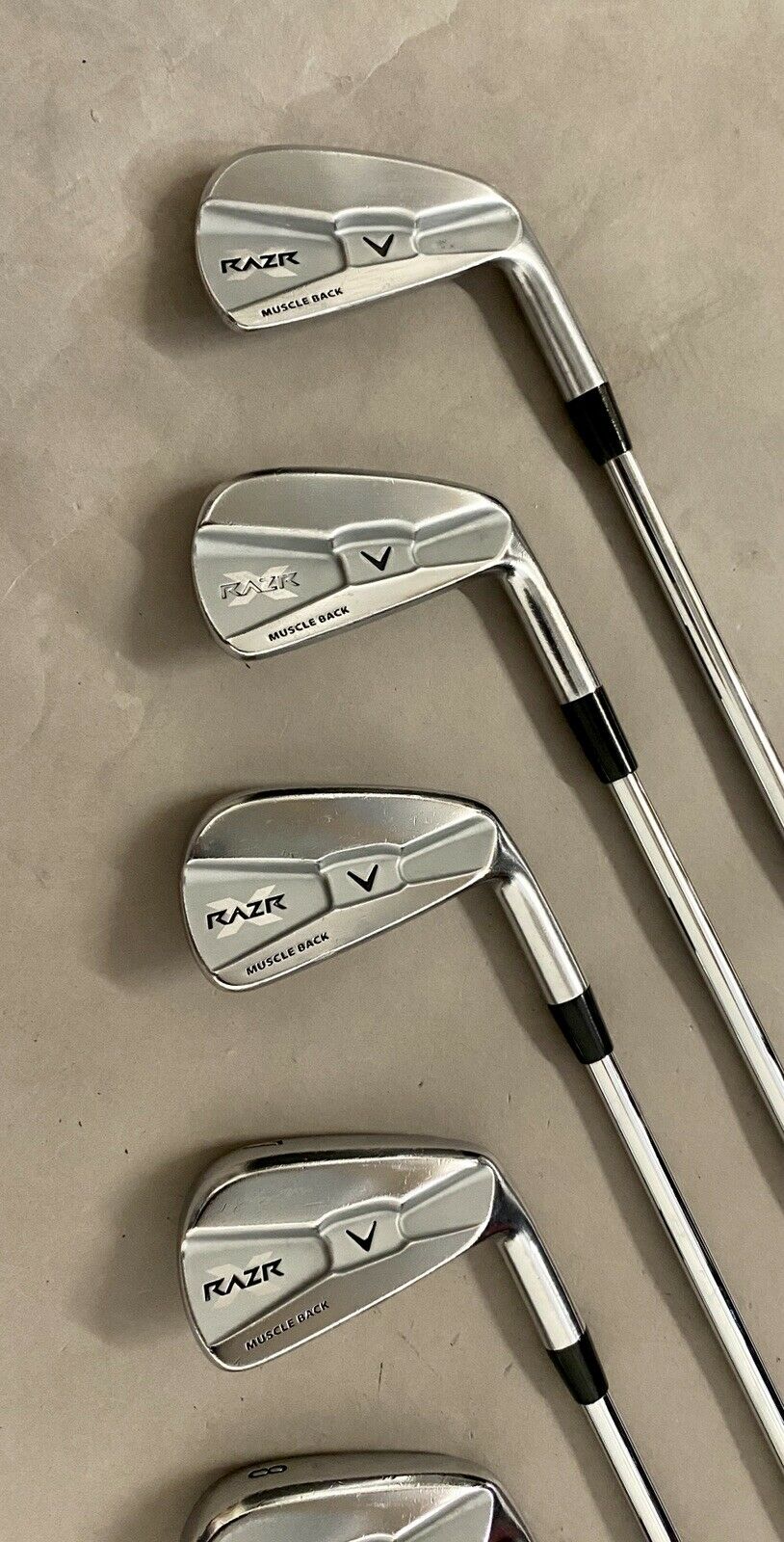 Callaway RAZR X Muscle Back Irons 4-PW $-Taper 125g HT Stiff
