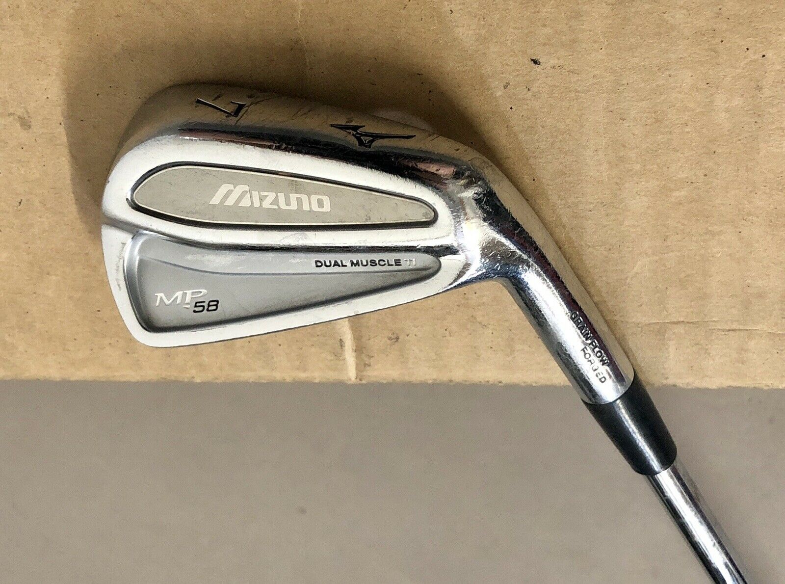 Mizuno MP58 Dual Muscle Ti 6 iron Grain Flow Forge, Dynamic Gold shops Steel Shaft, RH