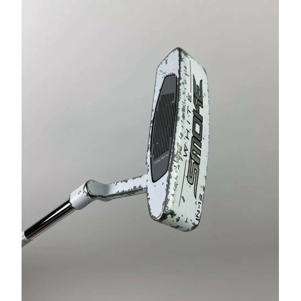 Used Left Handed TaylorMade White Smoke IN-12 35" Putter Steel Golf Club